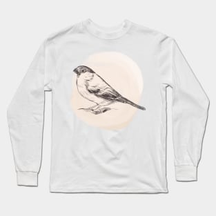 Hand drawn illustration of bullfinch Long Sleeve T-Shirt